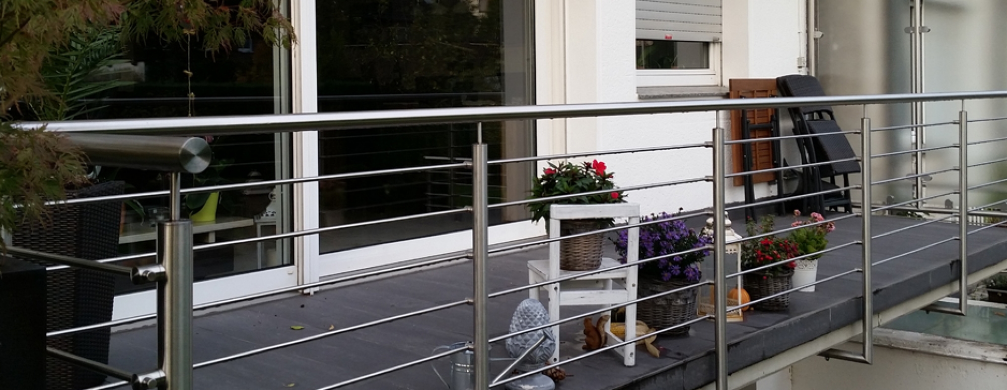 Terrassengeländer aus Edelstahl - Nappenfeld Edelstahl Schlosserei in
