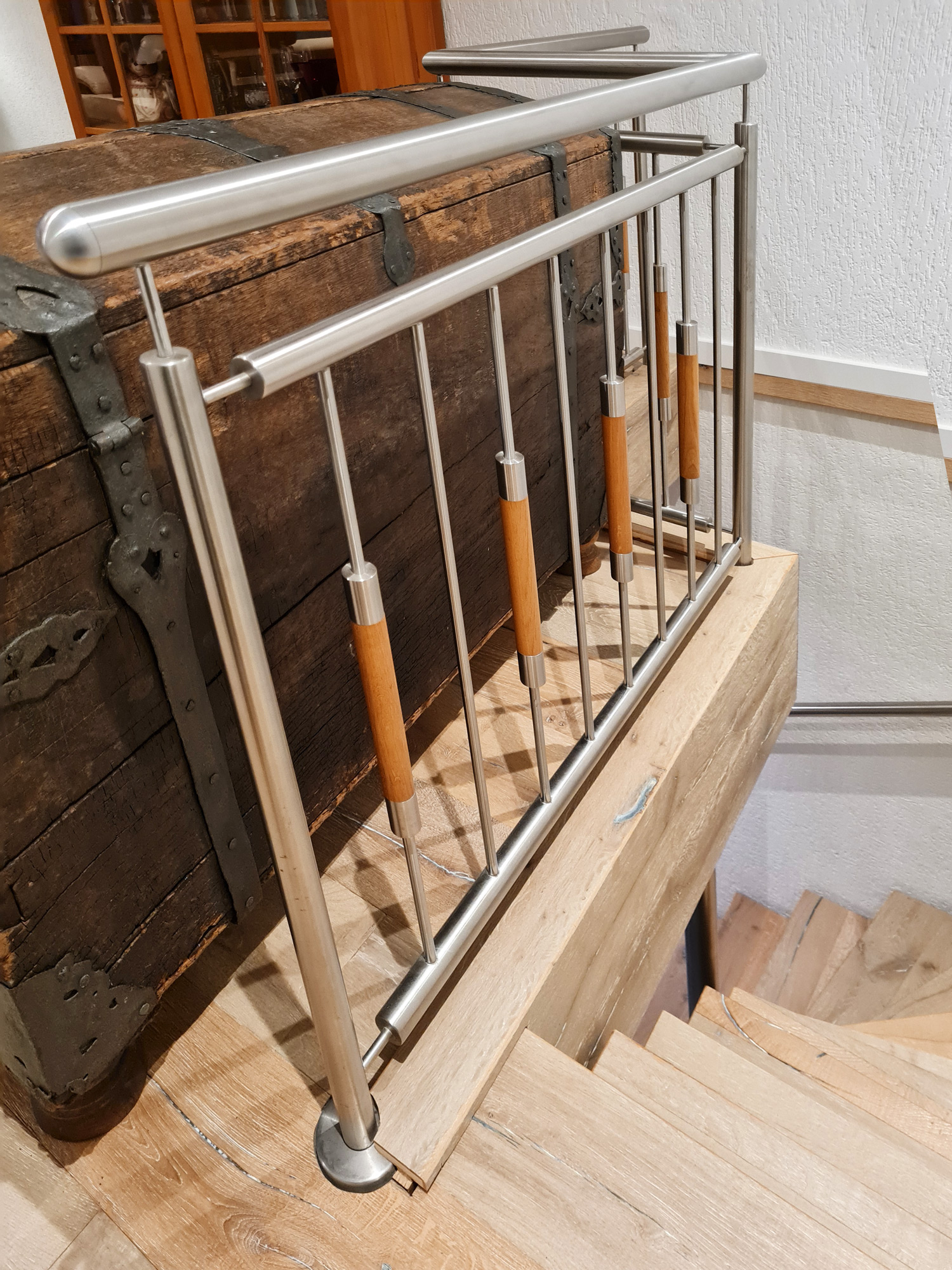 Treppe in Schermbeck saniert von der Edelstahlschlosserei Nappenfeld aus Mühlheim