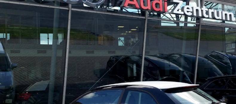 Unterkonstruktion für Audi-Werbeanlagen
