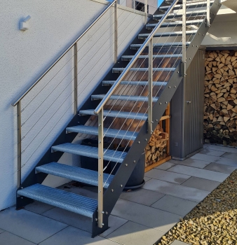 Treppe aus Stahl