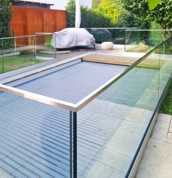Glasgeländer in Mülheim an der Ruhr