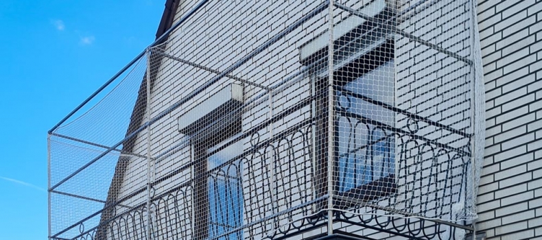 Edelstahl-Netzkonstruktion für Balkon in Mülheim an der Ruhr
