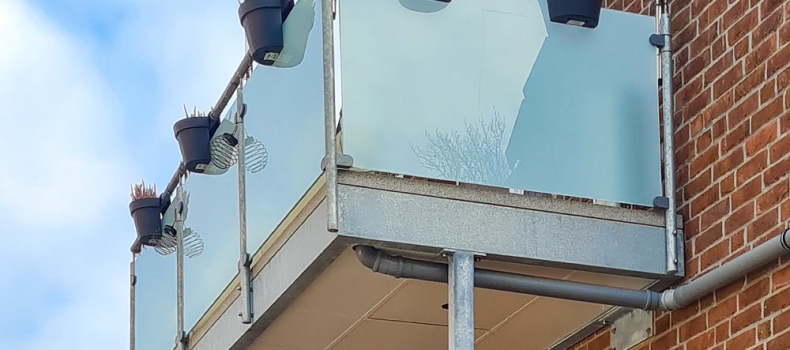 Schlanker Stahlbalkon im Ruhrgebiet: clever geplant