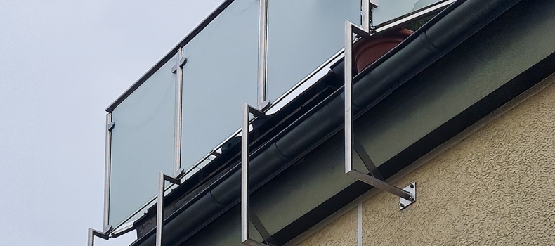 Edelstahlgeländer für Dachgeschoss-Gaube in Mettmann