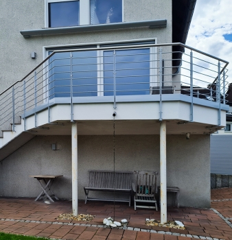 Verzinktes und pulverbeschichtetes Geländer in Essen