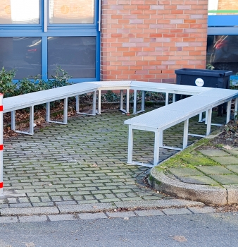 Verzinkte Sitzbank in Mülheim an der Ruhr