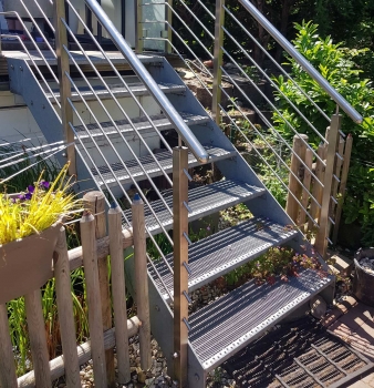Treppe in den Garten