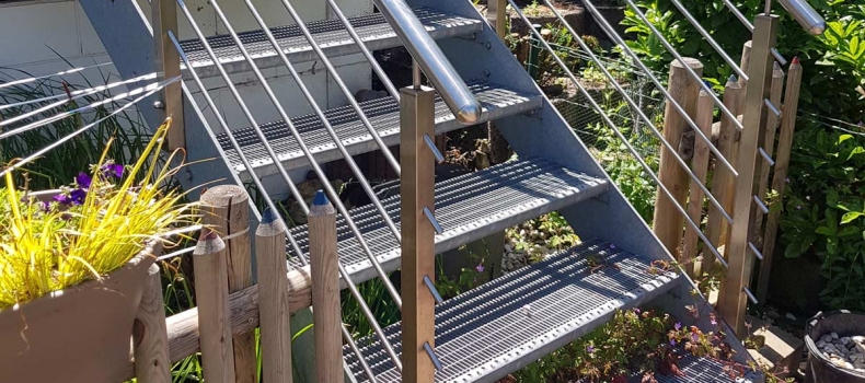 Treppe in den Garten